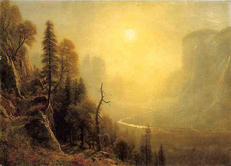 Albert Bierstadt Study_for_Yosemite_Valle France oil painting art